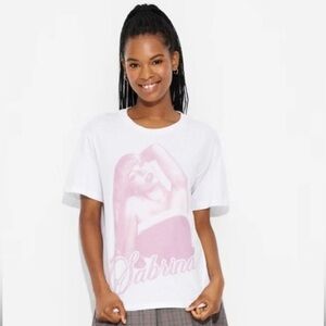 X18 NWT Sabrina Carpenter Screen Print T Shirt - Size: XXS